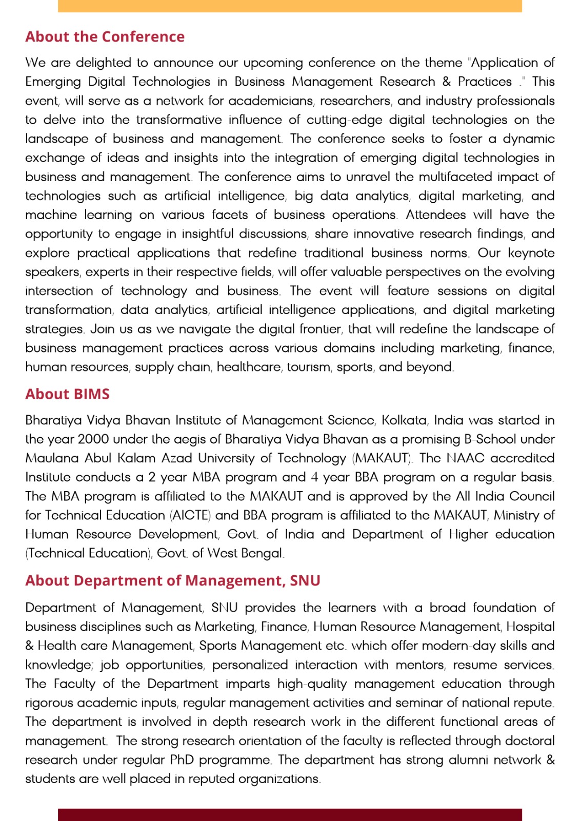 COHERENCE 2024 - INTERNATIONAL MANAGEMENT CONFERENCE